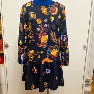 Floral Drop Waist Dress